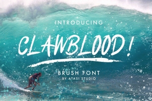 Clawblood Brush Font Font Download