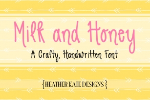 Milk and Honey Handwritten Font Font Download