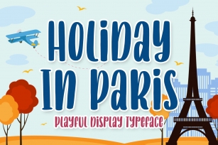 Playful Display Font - Holiday In Paris Font Download