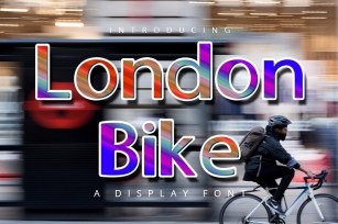 London Bike| Cute Display Typeface Font Font Download
