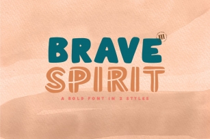 Brave Spirit- A Bold Font In 2 Styles Font Download