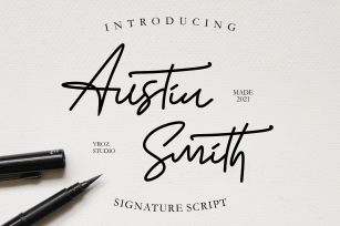 Austin Smith - Signature Script Font Download