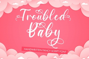 Troubled Baby - Fancy Script Font Font Download