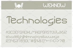 natural technologies font Font Download