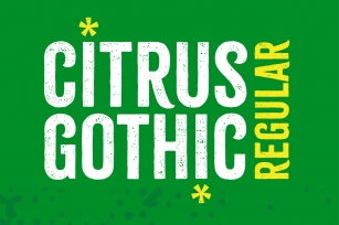 Citrus Gothic Regular Font Download