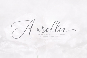 Aurellia Classy Fonts Font Download