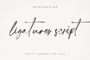 ligatures script Font Download