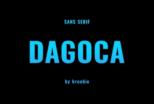 DAGOCA FONT Font Download