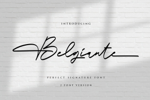 Belgiante Signature Font Font Download