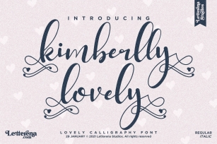 kimberlly lovely - Beautiful Lovely Script Font Font Download