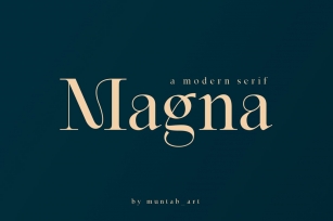 Magna | Modern Serif font Font Download