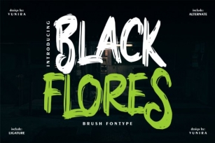 Black Flores Font Download