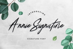 Annie Signature Font Download