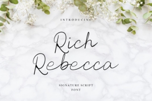 Rich Rebecca Font Download