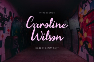 Caroline Wilson Font Download