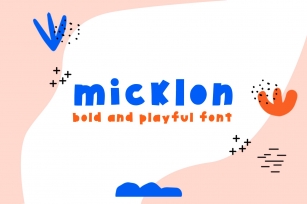 bold and playful font MICKLON Font Download