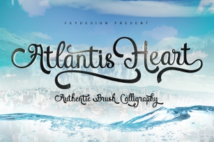 Atlantis Heart Brush Font Font Download
