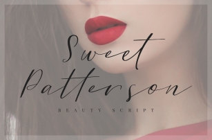 Sweet Patterson - Beauty Font Font Download