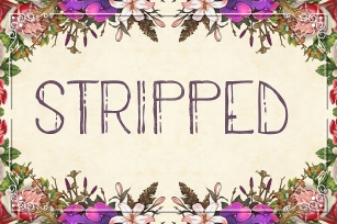 Stripped - Tall and Slim Font Font Download