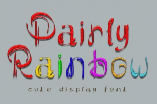 Pairly Rainbow Font Download