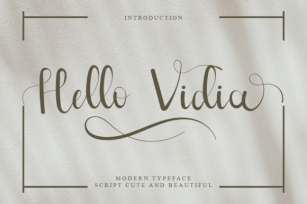 Hello Vidia Font Download