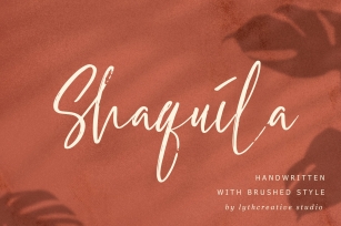 Shaquila Handwritten Font Font Download