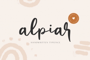Alpiar - Handwritten Typeface Font Download