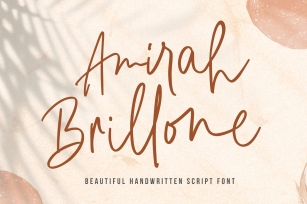 Amirah Brillone - Signature Font Font Download