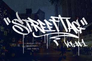 Graffiti Font | Street Tag Vol1 Font Download