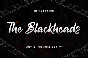 The Blackheads-Authentic Bold Script Font Download