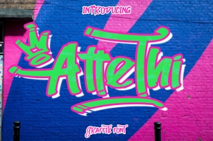 AtteThi Graffiti Font Font Download