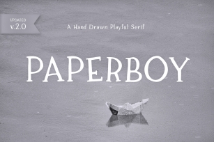 Paperboy | A Hand Drawn Playful Serif Font Download
