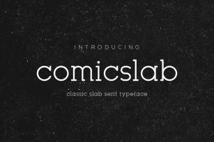 Comic Slab Font | Classic Sans Type | Font Download