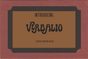 Verbalio Font Font Download