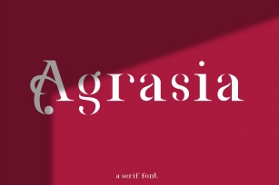 Agrasia | Serif Font Font Download