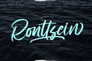 Ronttsein - Brush Script Font Font Download