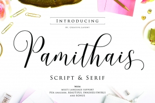 New! Pamithais Script (20% OFF) Font Download