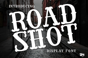 Road Shot - Display VIntage Font Font Download