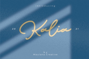 Kalia Handwritten Signature Font Download