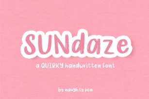 Sundaze - Quirky Handwritten Font Font Download