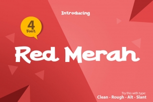 Red Merah 4 Font Font Download
