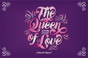 The Queen of Love Font Download