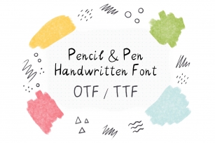 Pencil & Pen Handwritten Font Font Download