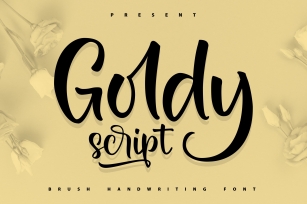 Goldy | Brush Handwriting Font Font Download