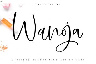 Wanoja | Unique Handwriting Script Font Font Download