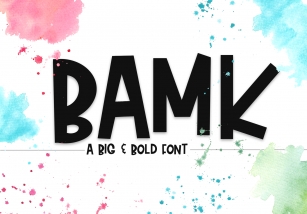 Bamk - A Big and Bold Font Font Download