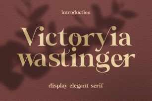 Wastinger Elegant Display Font Download