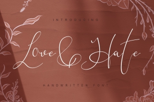 Love and Hate Font Download