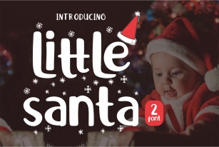 Little Santa Font | merry christmas font Font Download