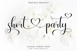 Short Party Lovely Script Font Download